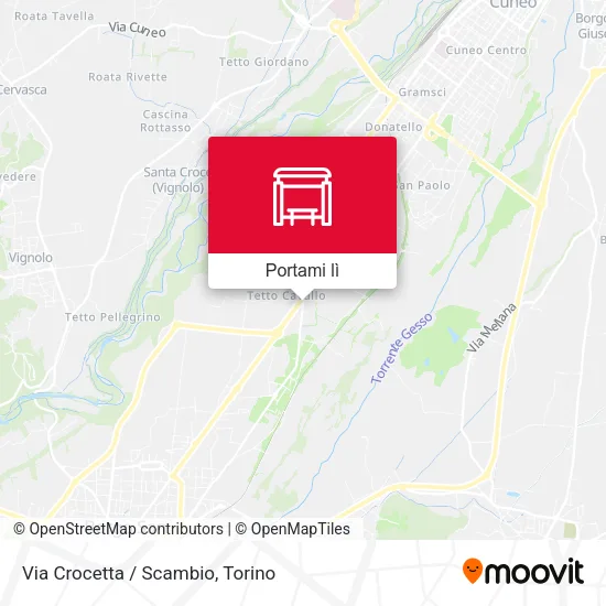 Mappa Via Crocetta / Scambio