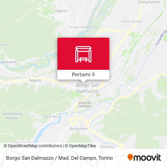 Mappa Borgo San Dalmazzo / Mad. Del Campo