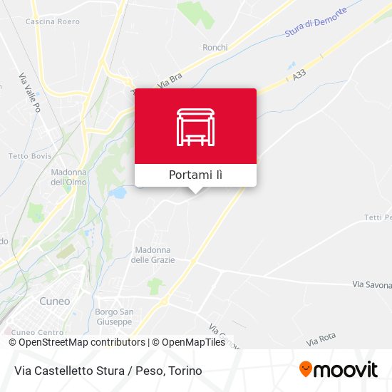 Mappa Via Castelletto Stura / Peso