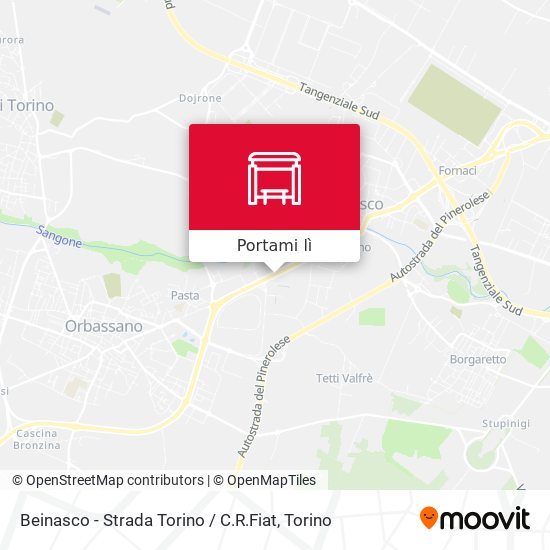 Mappa Beinasco - Strada Torino / C.R.Fiat