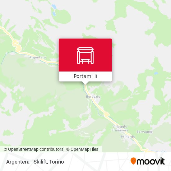 Mappa Argentera - Skilift