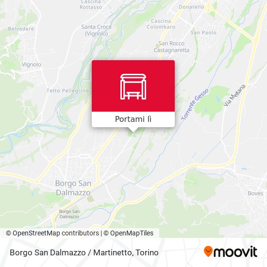 Mappa Borgo San Dalmazzo / Martinetto