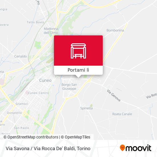 Mappa Via Savona / Via Rocca De' Baldi