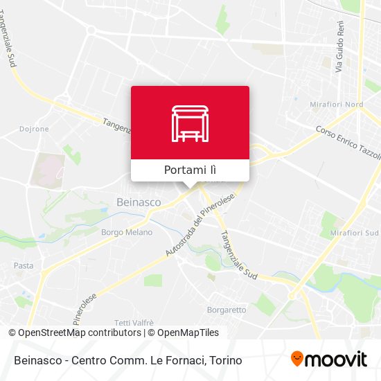 Mappa Beinasco - Centro Comm. Le Fornaci