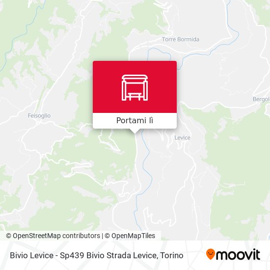 Mappa Bivio Levice - Sp439 Bivio Strada Levice