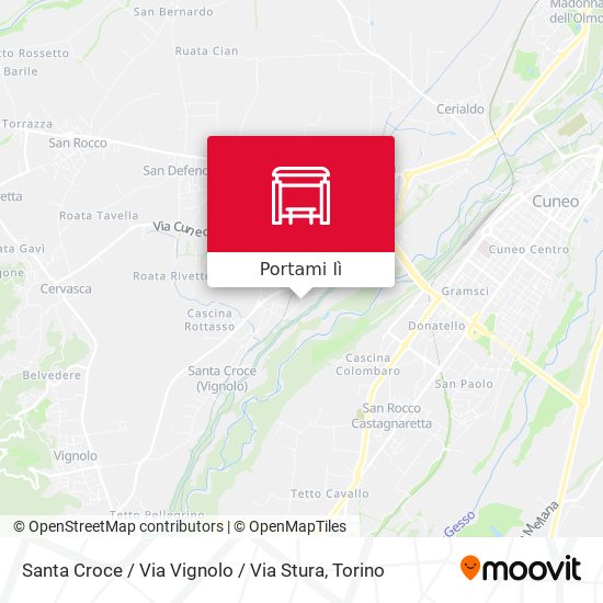 Mappa Santa Croce / Via Vignolo / Via Stura