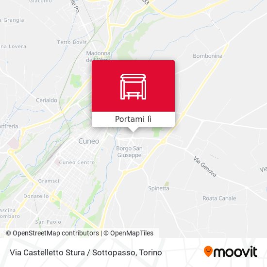 Mappa Via Castelletto Stura / Sottopasso