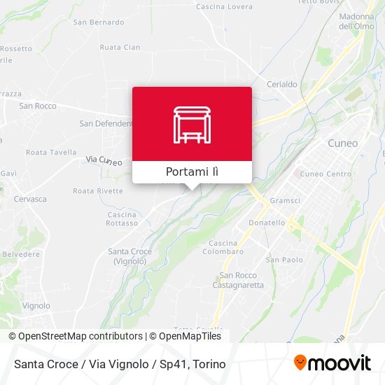 Mappa Santa Croce / Via Vignolo / Sp41
