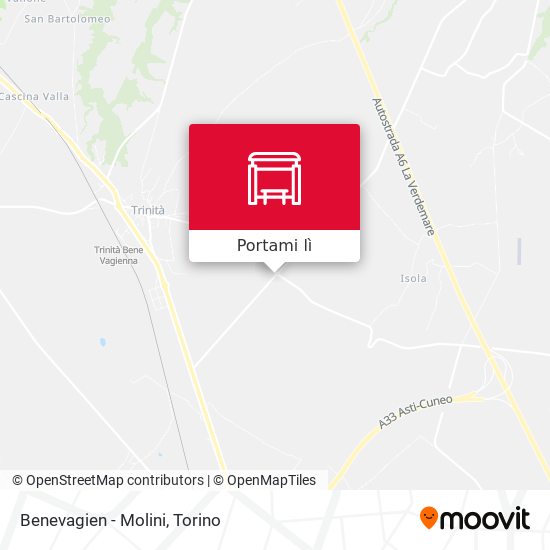 Mappa Benevagien - Molini
