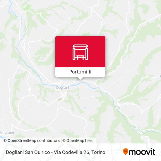 Mappa Dogliani San Quirico - Via Codevilla 26