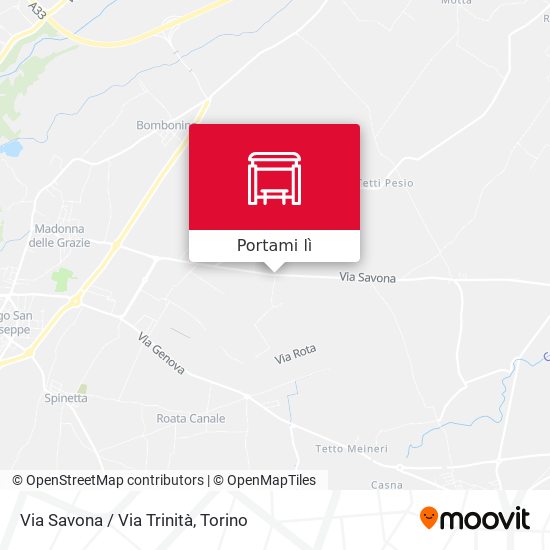 Mappa Via Savona / Via Trinità