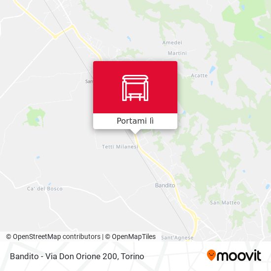 Mappa Bandito - Via Don Orione 200
