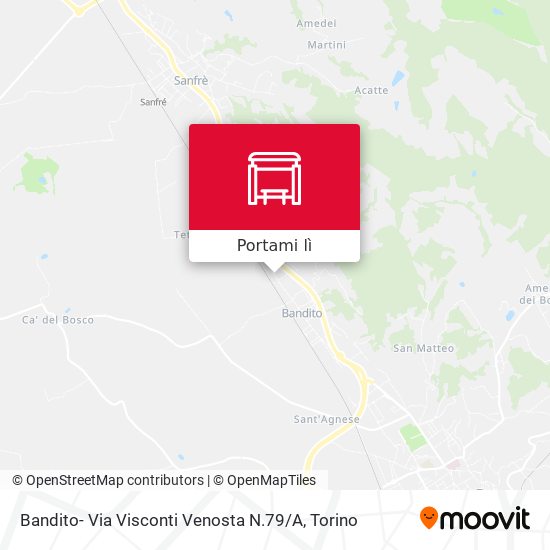 Mappa Bandito- Via Visconti Venosta N.79 / A