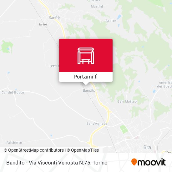 Mappa Bandito - Via Visconti Venosta N.75