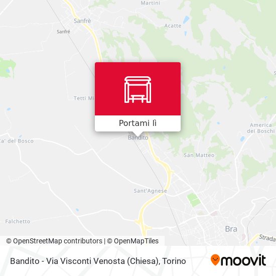 Mappa Bandito - Via Visconti Venosta (Chiesa)