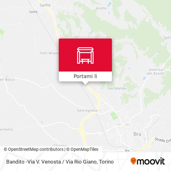 Mappa Bandito -Via V. Venosta / Via Rio Giano