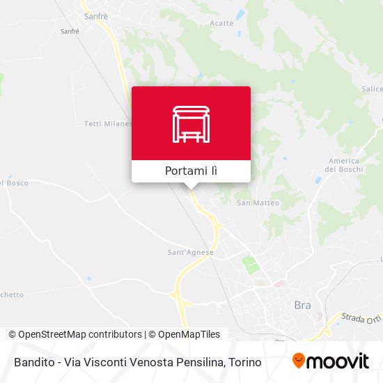 Mappa Bandito - Via Visconti Venosta Pensilina