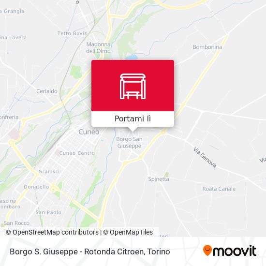 Mappa Borgo S. Giuseppe - Rotonda Citroen