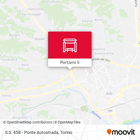 Mappa S.S. 458 - Ponte Autostrada