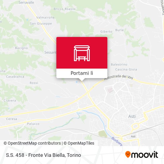 Mappa S.S. 458 - Fronte Via Biella