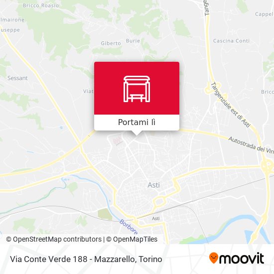 Mappa Via Conte Verde  188 - Mazzarello