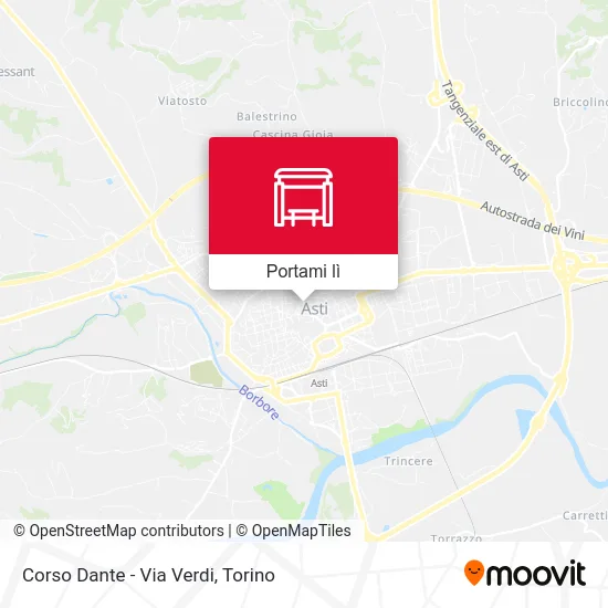 Mappa Corso Dante - Via Verdi
