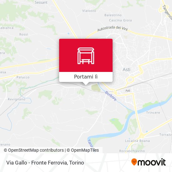 Mappa Via Gallo - Fronte Ferrovia