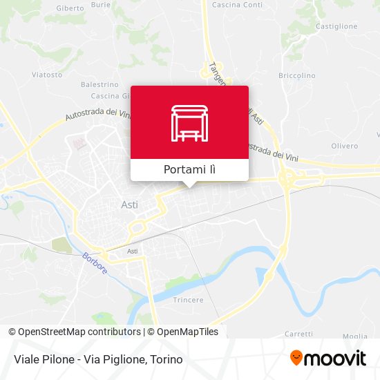 Mappa Viale Pilone - Via Piglione