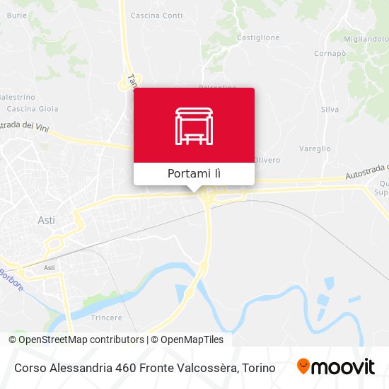 Mappa Corso Alessandria 460 Fronte Valcossèra