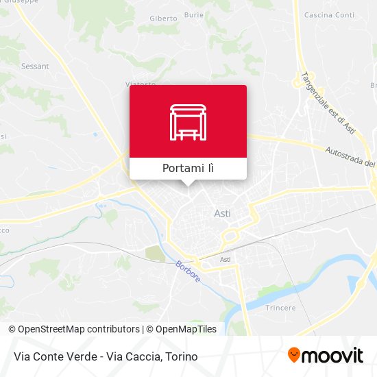 Mappa Via Conte Verde - Via Caccia