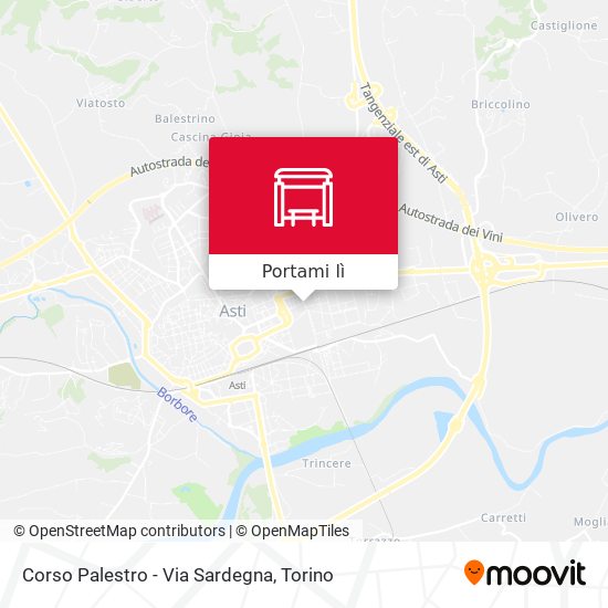 Mappa Corso Palestro - Via Sardegna
