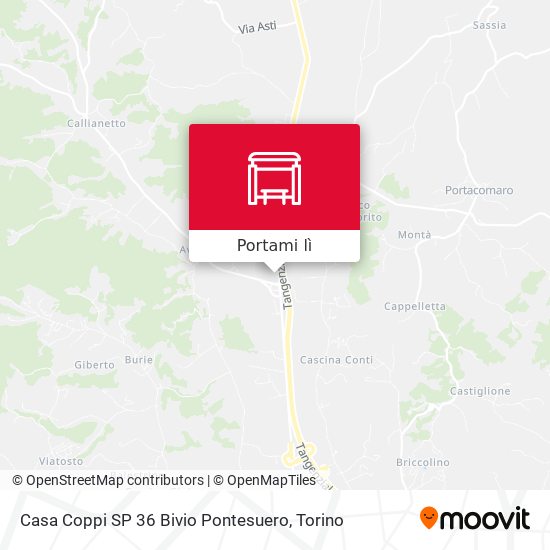 Mappa Casa Coppi  SP 36 Bivio Pontesuero