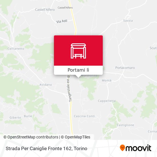 Mappa Strada Per Caniglie Fronte 162