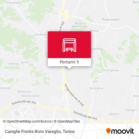 Mappa Caniglie Fronte Bivio Vareglio