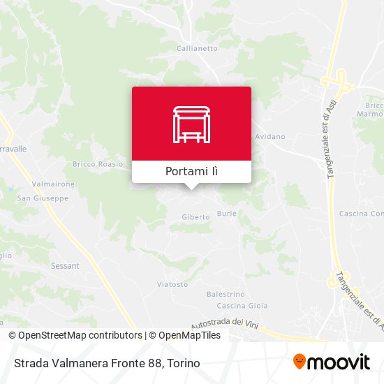 Mappa Strada Valmanera Fronte 88