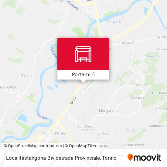 Mappa Localitàstangona-Biviostrada Provinciale