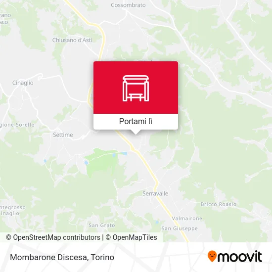 Mappa Mombarone Discesa