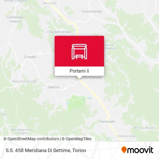 Mappa S.S. 458 Meridiana Di Settime