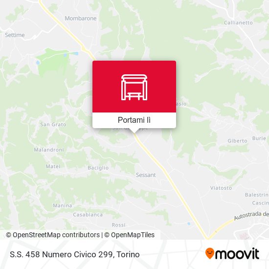 Mappa S.S. 458 Numero Civico 299