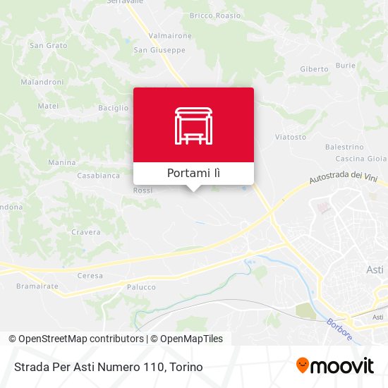 Mappa Strada Per Asti Numero 110