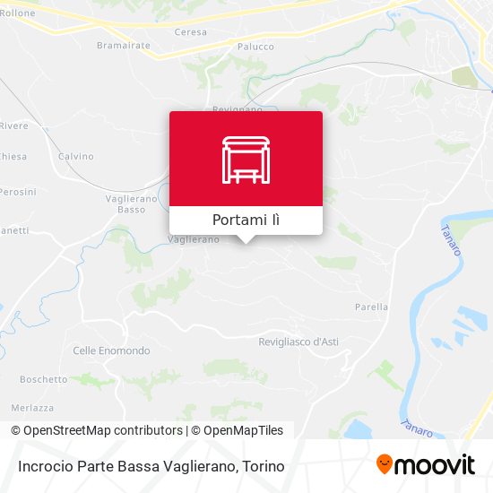 Mappa Incrocio Parte Bassa Vaglierano