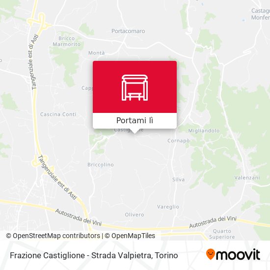 Mappa Frazione Castiglione - Strada Valpietra