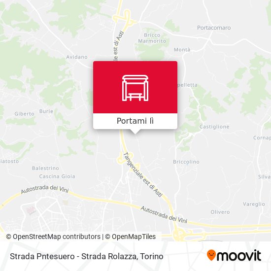 Mappa Strada Pntesuero - Strada Rolazza