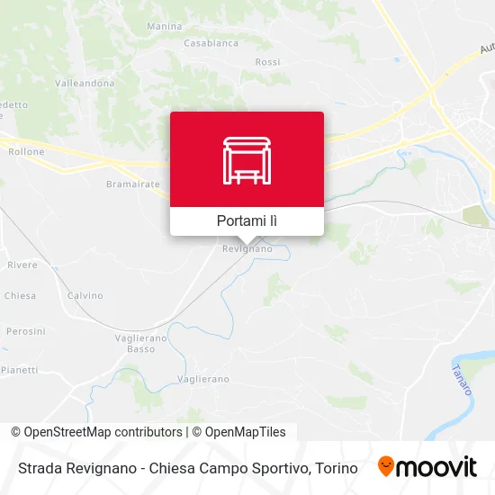 Mappa Strada Revignano - Chiesa Campo Sportivo