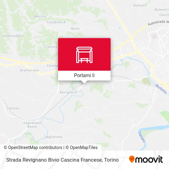 Mappa Strada Revignano Bivio Cascina Francese
