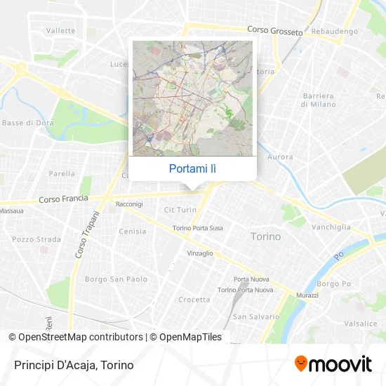 Mappa Principi D'Acaja