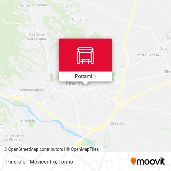 Mappa Pinerolo - Movicentro