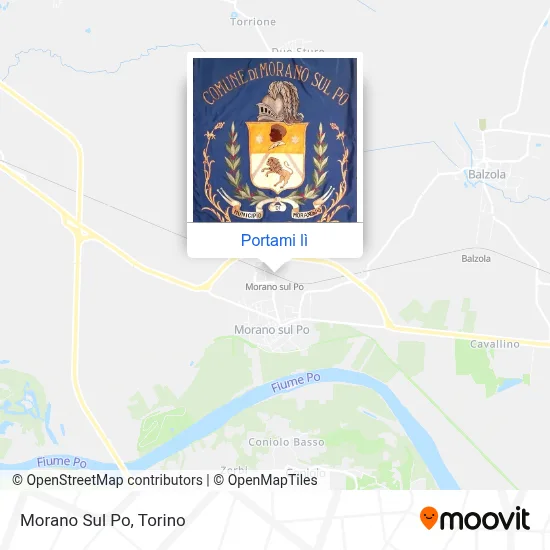 Mappa Morano Sul Po