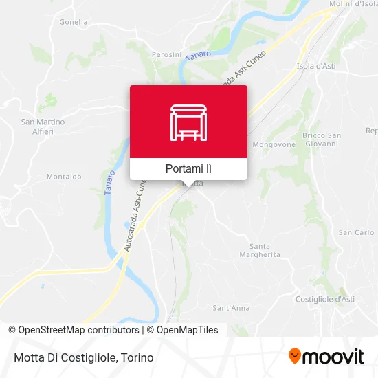 Mappa Motta Di Costigliole