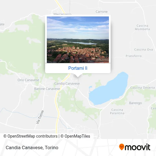 Mappa Candia Canavese